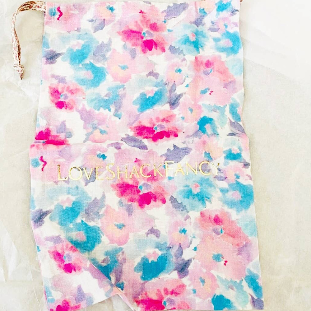🌸🌸 LOVESHACKFANCY DUSTBAG PINK BLUE